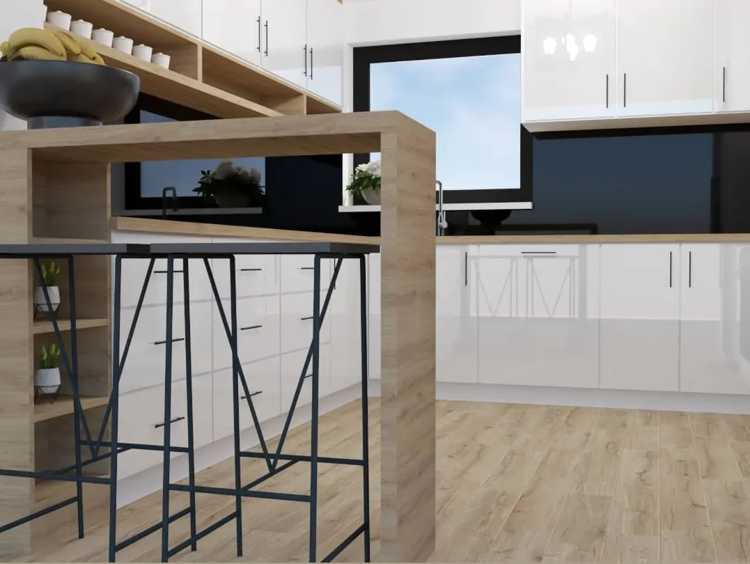 Realistična 3D vizualizacija kuhinje po mjeri